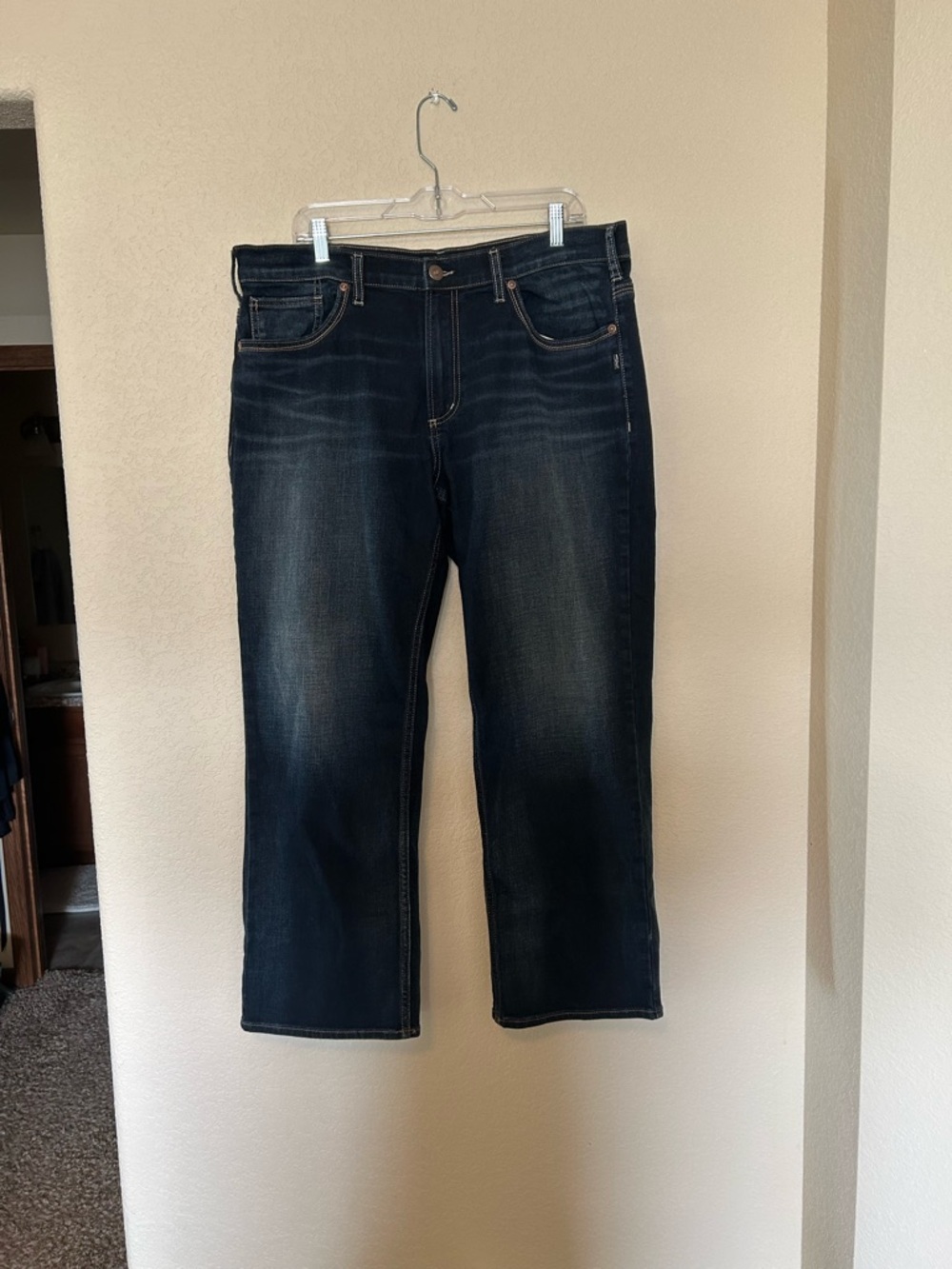 Silver Jeans Men’s Gordie Loose Fit Straight Leg Jean Dark Wash 36x30